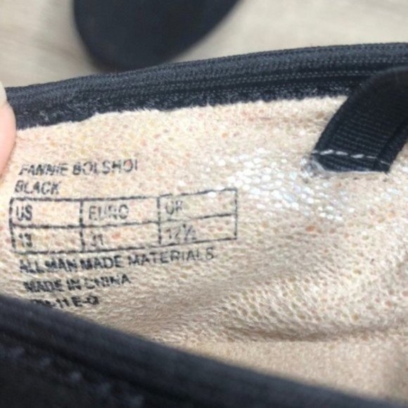 Stuart Weitzman Fannie Bolshoi Suede Ballet Flats Black Girls Size 13 - Picture 8 of 10